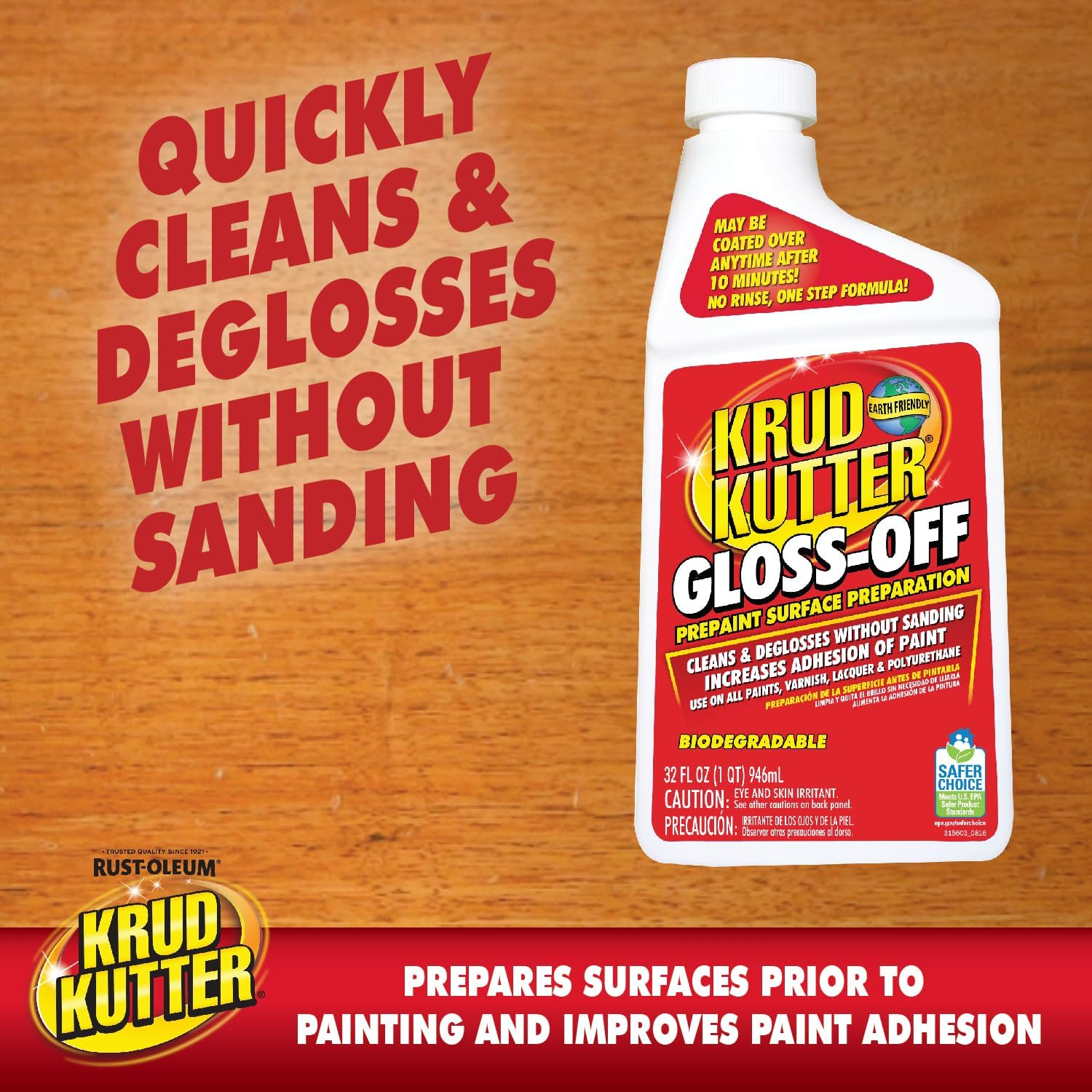 Rust-Oleum GO326 Krud Kutter Gloss-Off Prepaint Surface Preparation, 32 Oz image number 1