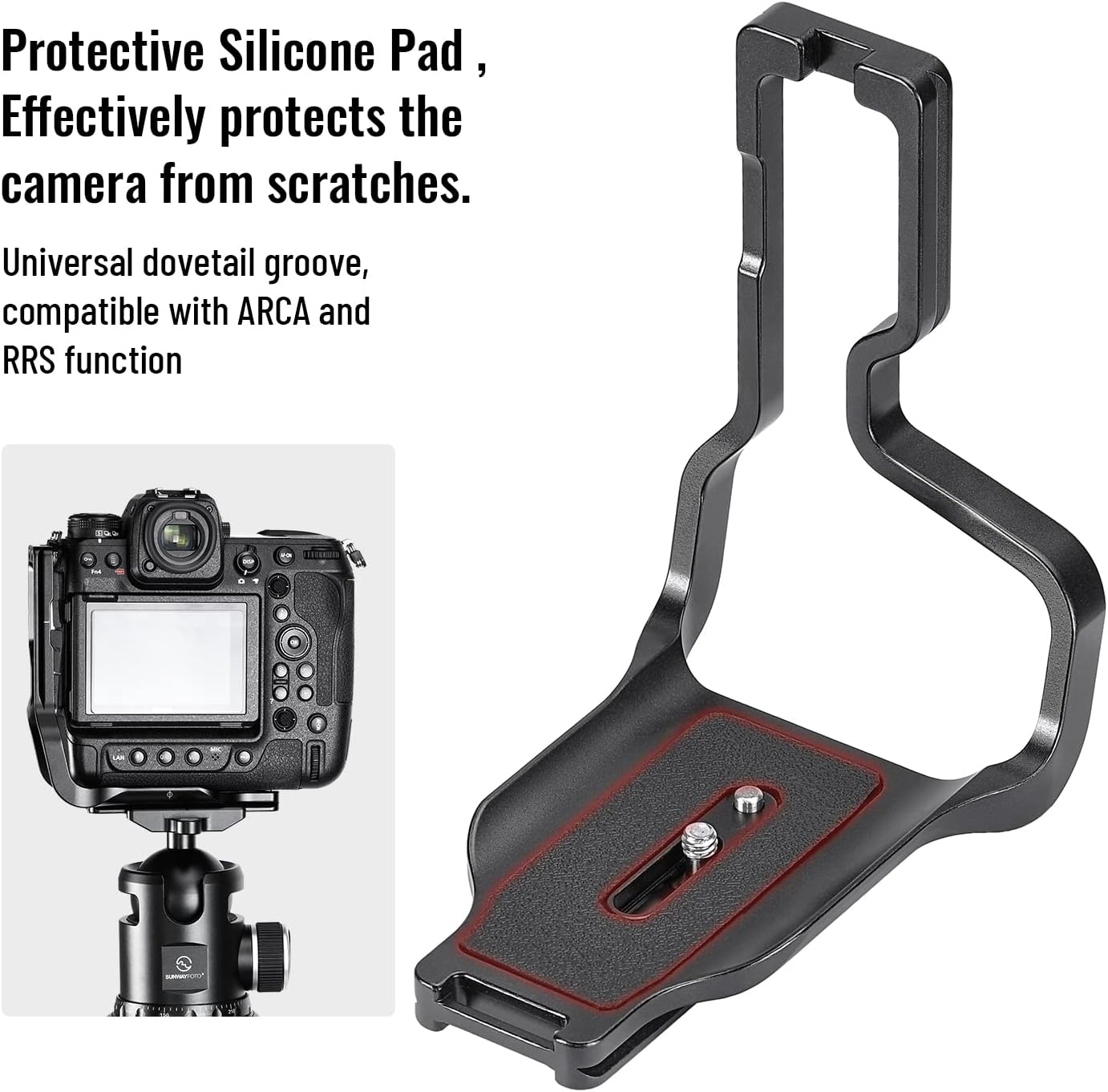 SUNWAYFOTO PNL-Z9 L-Bracket for Nikon Z9 DSLR Arca Swiss Quick Release Plate