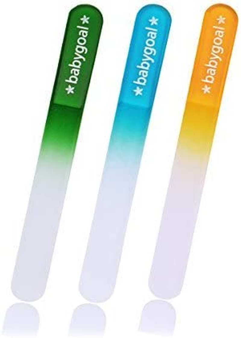 Babygoal Baby Nail Files 3 Pack,Newborn Nail Files with a Pouch,Genuine Czech Float Glass, Gift for Newborns,Toddlers,Infant, Babies &Young Children 3NF02 - 3Nf01-Us image number 5