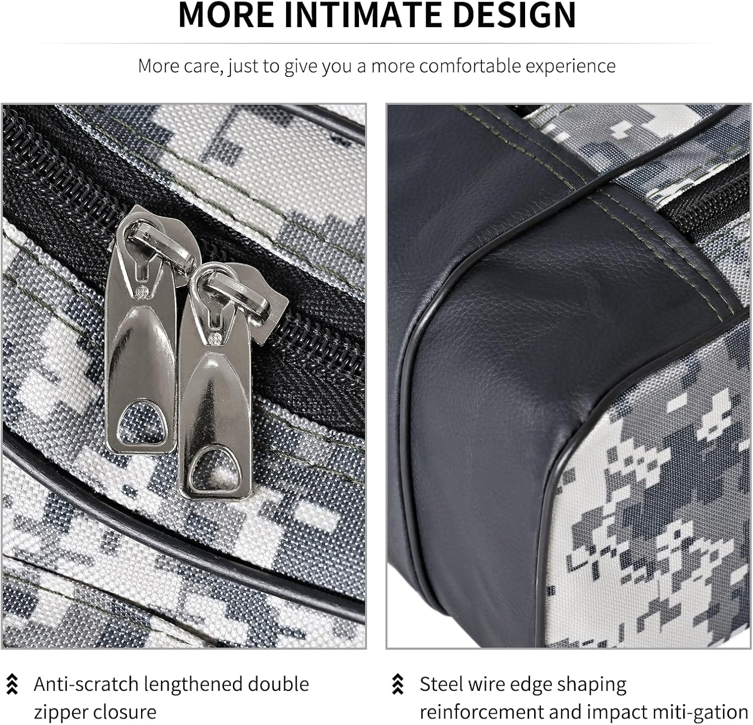 Portable 3 Layers Fishing Pole Bag Durable Oxford Folding Fishing Rod Reel Carry Case Tackle Storage Bag Case Waterproof Camouflage Travel Fishing Carrier (Yellow 150Cm) image number 2