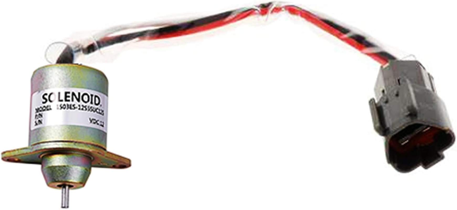 Fuel Shut off Solenoid 1503ES-12S5SUC12S 119233-77932 Fits for Yanmar 1503ES-12S5SUC12S Woodward M810324 John Deere 3038E 3036E 3032E 2025R 2032R 2027R 2036R Tractor Stop Solenoid 12VDC