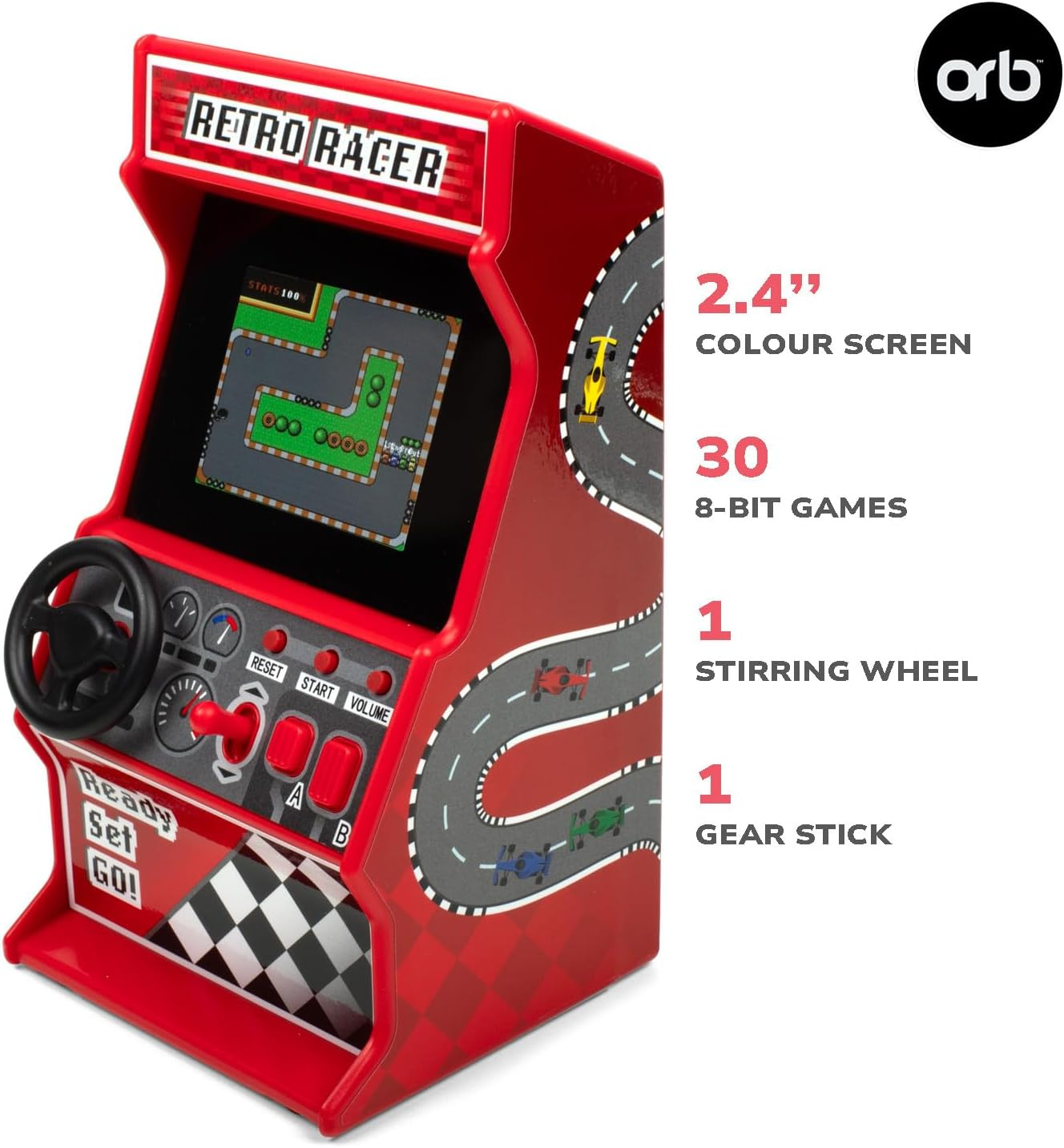 Retro Mini Arcade Racing Game image number 1