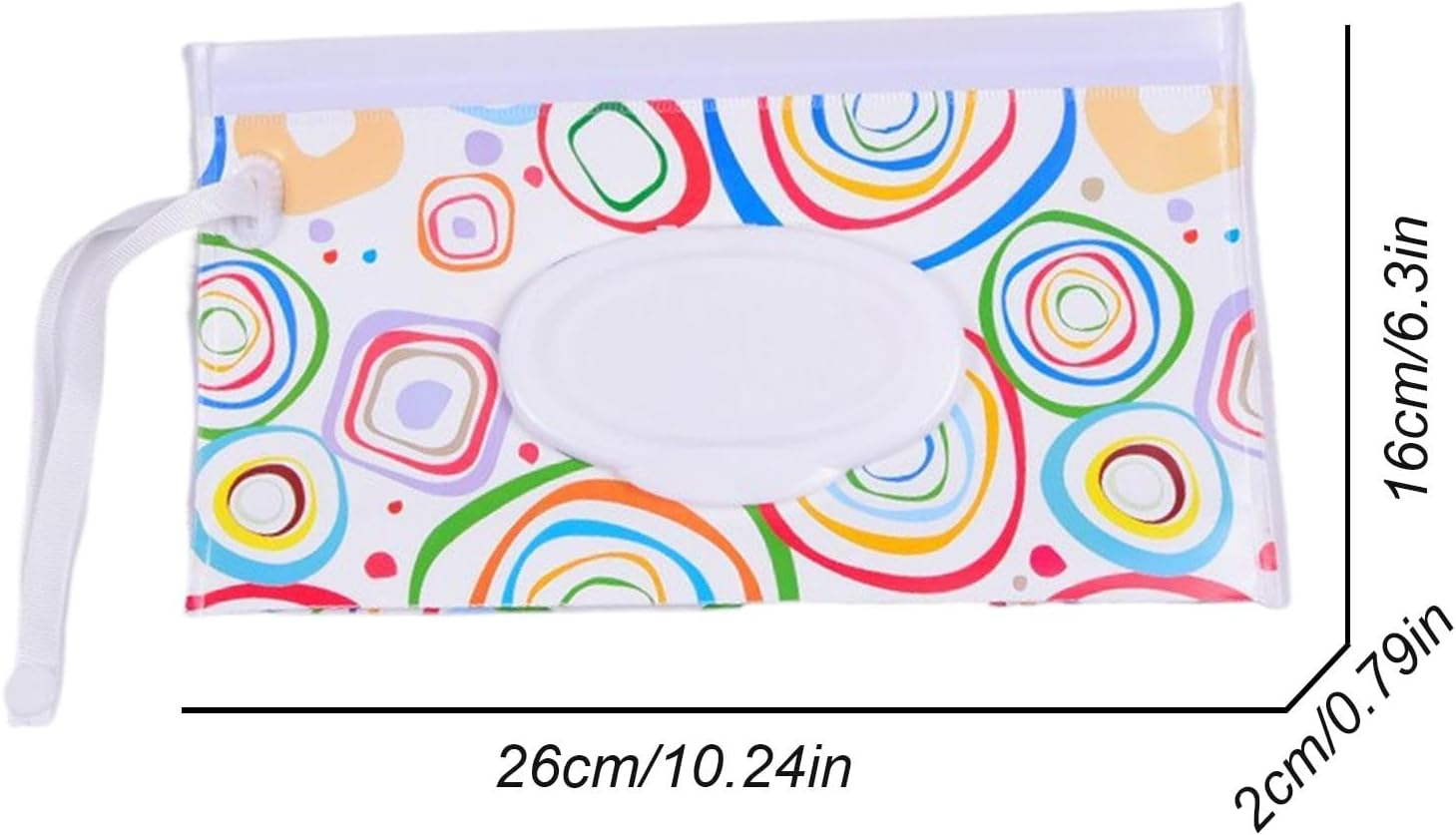 Baby Wipe Holder - Wipe Holder for Diaper Water Resistant | Reusable Wipes Pouch Wipe Holder with Wrist Strap for Stroller Vehicle Shopping image number 1