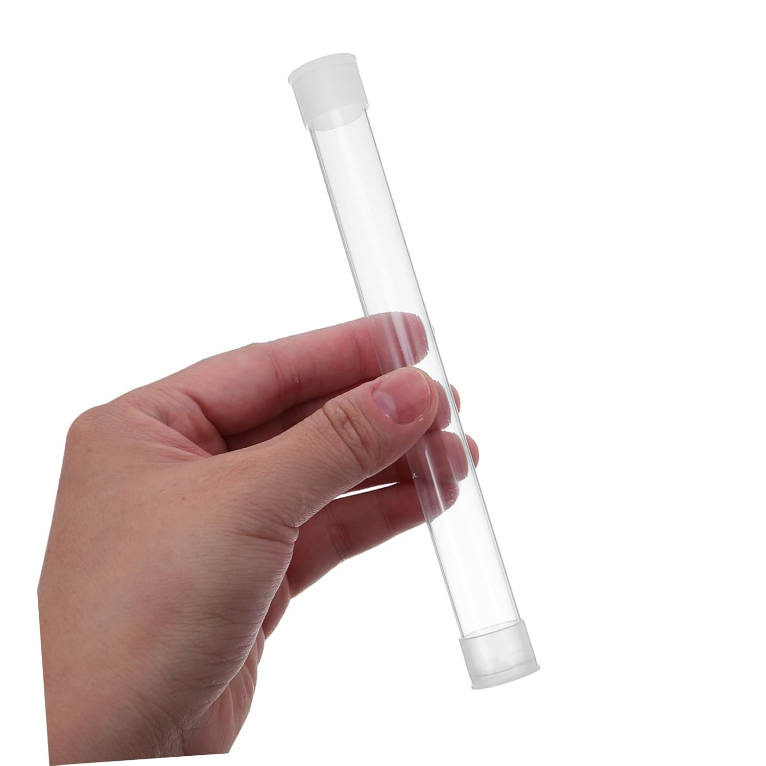 10Pcs Thermometer Protective Cases Transparent Plastic Tube Portable Needle Storage Organizer for Home Office Travel Safe Carry and Impact-Resistant Protection image number 4