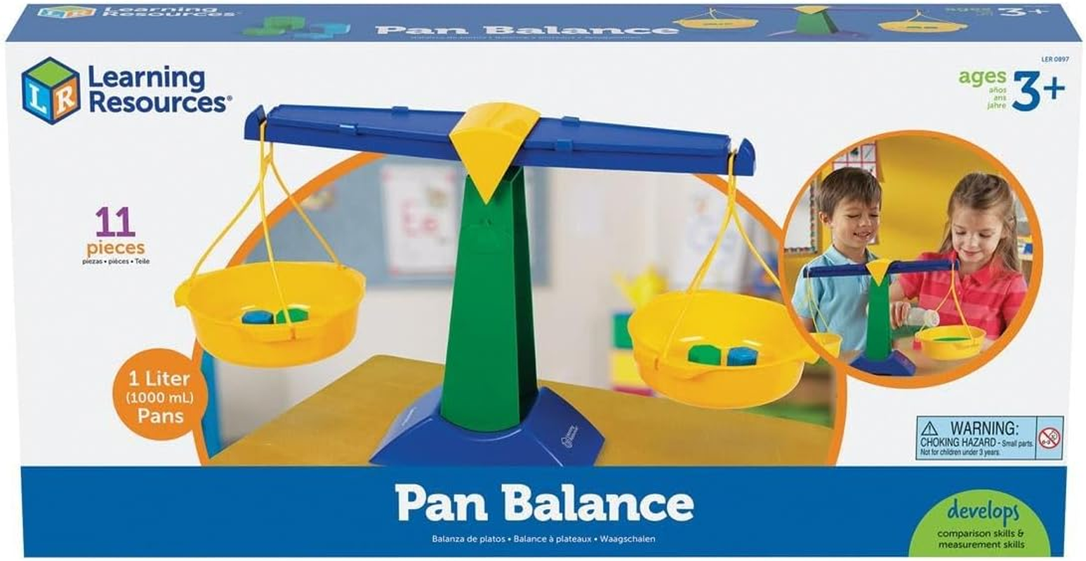 Learning Resources Pan Balance, Balance for Kids, Primary Balance for Students, Homeschool, Math Toys, Teach Mass & Measurement, Ages 3+ - Multi image number 3