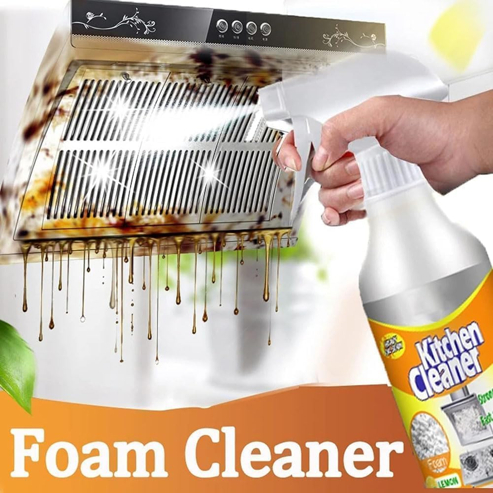 2025 New Multifunctional Kitchen Foam Cleaner & Degreaser Spray &ndash; Heavy-Duty Foaming Cleaner for Stubborn Stains, Range Hoods, Grime & Grease &ndash; Ideal for UK Kitchens (1) image number 6