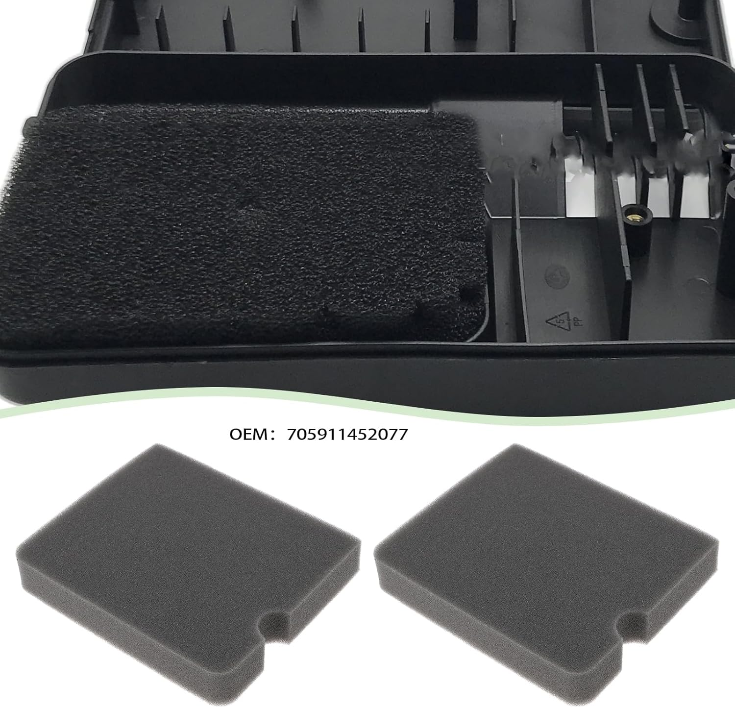 YINETTECH 2Pcs Square Air Filter Sponge Replacement Part 705911452077 Compatible with Predator Generator Air Filter 8750W 7000W 6500W 5500W 13HP 420Cc