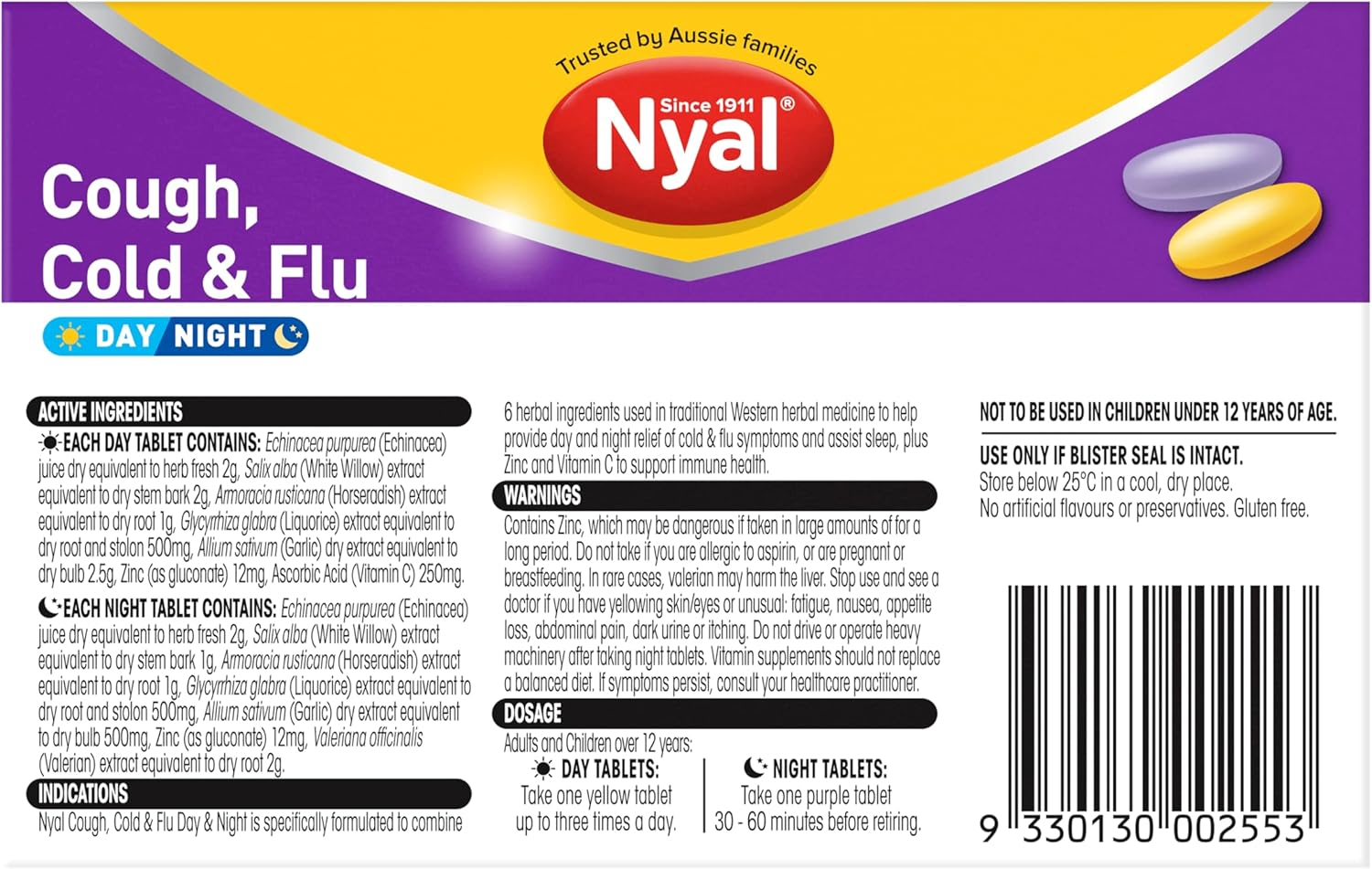 Nyal Nyal Cough/Cold/Flu D/N Fct, 24 Count image number 3