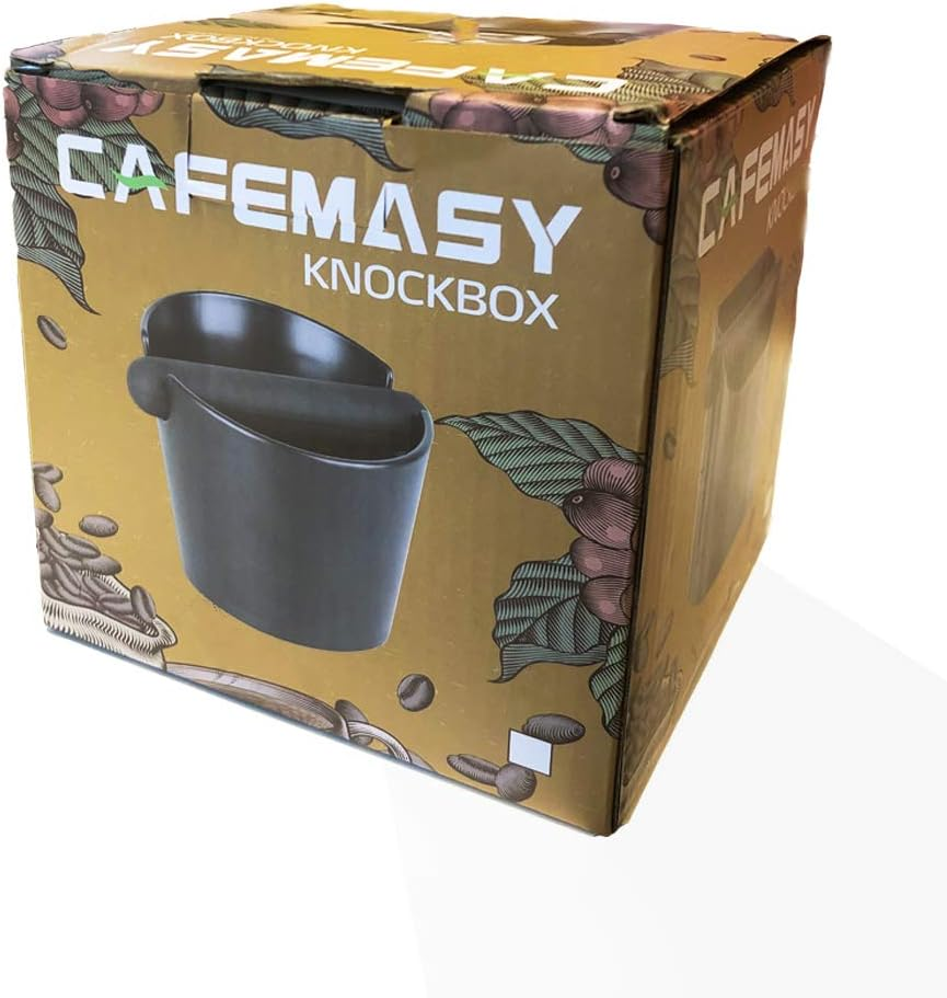Yolococa Espresso Coffee Knock Box Container for Coffee Grounds Black image number 1
