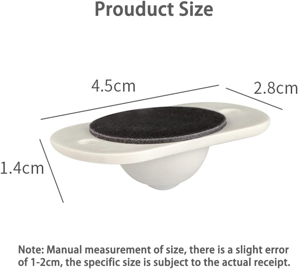 16 Pieces Self Adhesive Caster Wheels Mini Swivel Wheels Stainless Steel Paste Universal Wheel 360 Degree Rotation Sticky Pulley for Bins Bottom Storage Box Furniture Trash Can image number 2