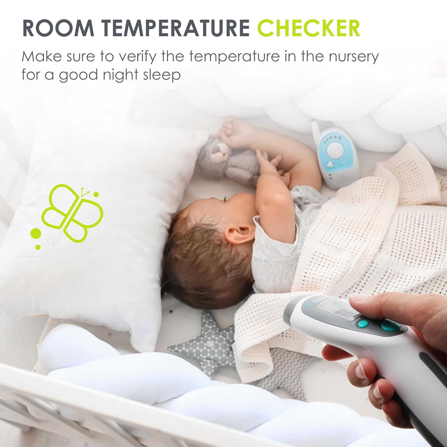 Termo &ndash; 4-In-1 Infrared Digital Thermometer, Easy to Use with LCD Light and Audible Alarm, Non-Contact Forehead Temperature for Adults and Kids