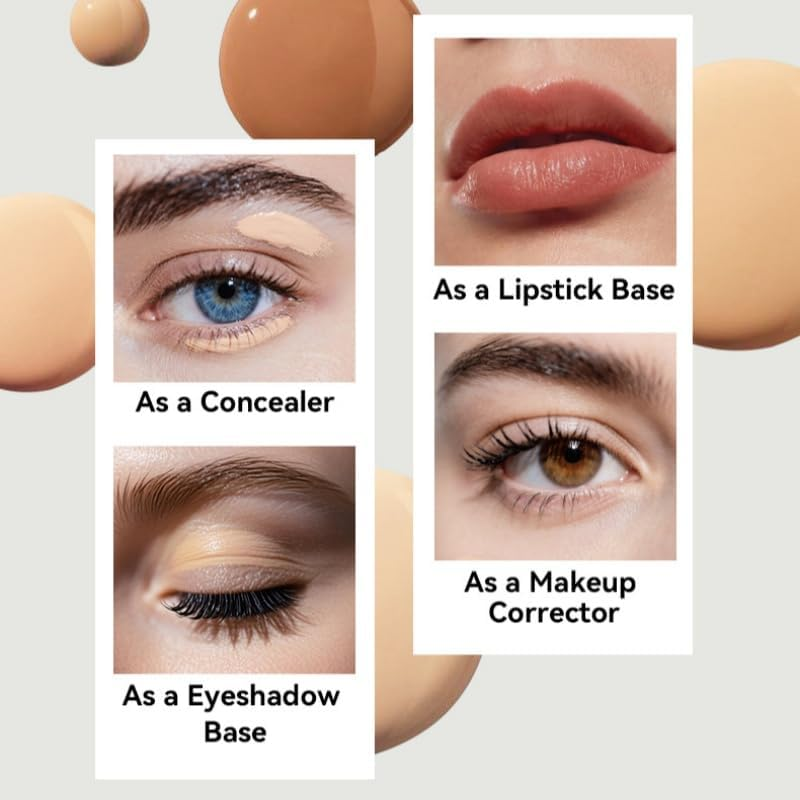 Full Coverage Foundation Cream - Long Lasting Waterproof Concealer Makeup Base for Natural Matte Finish Face 20G Available in 6 Shades image number 2