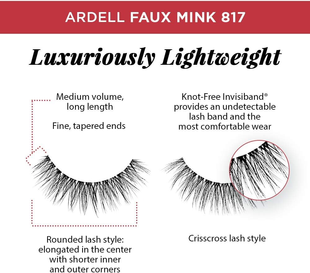 Ardell Ardell Faux Mink Lashes Black 817 Multipack (4 Pairs), image number 4