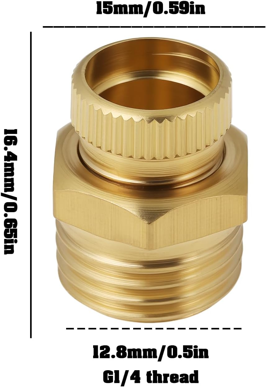 Be in Your Mind 8Pcs Brass Drain Valve G1/4 Male Thread Water Drain Valve for Air Compressor image number 5