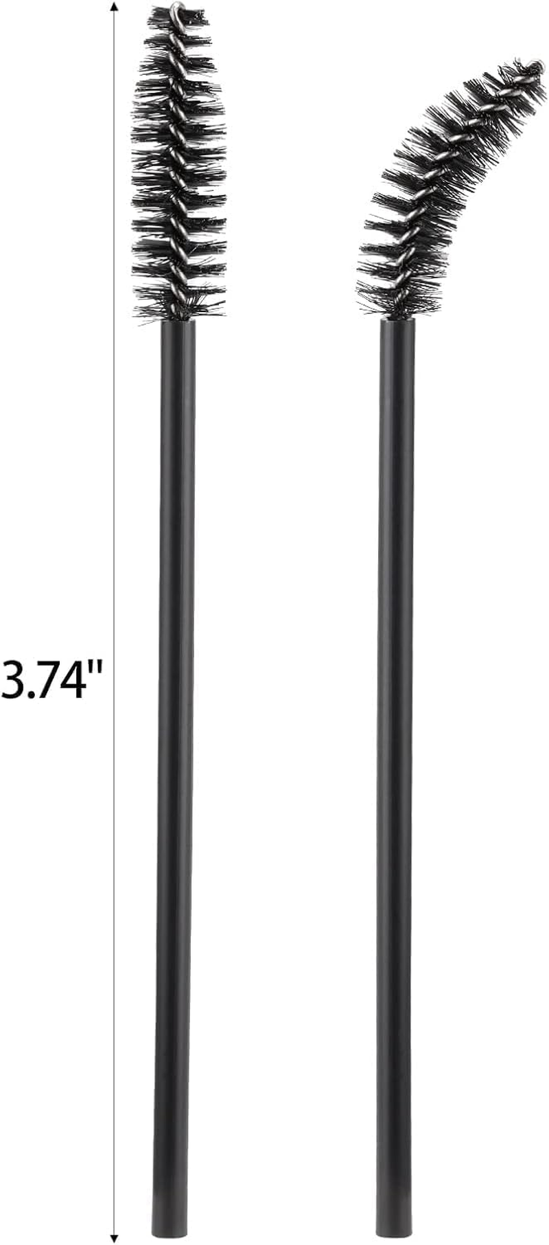 500Pcs Mascara Wands Eyelash Brush Spoolies for Eyebrow Eye Lash Extension (Black-1) image number 5