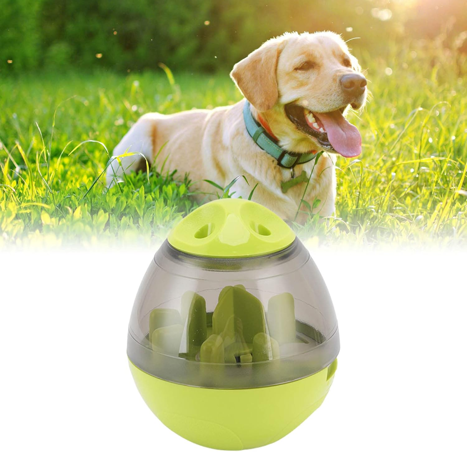 Pet Food Dispensing Ball, Interactive Memory Training Dog Slow Feeder Puzzle Toy, Automatic Pet Slow Feeder Treat Ball Adjustable Dog Treat Dog Ball Dispensing Dog Toys for Dogs image number 3