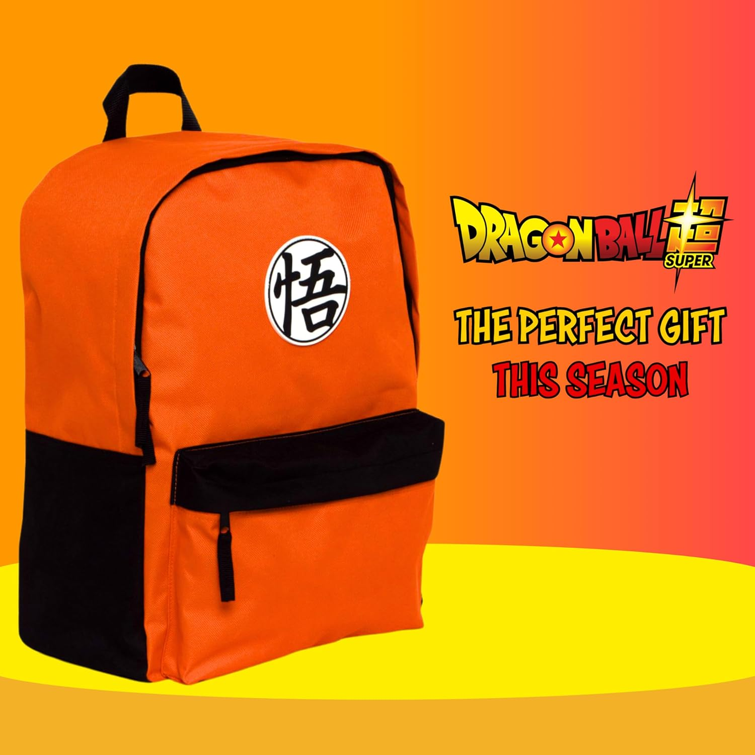 Dragon Ball Z Backpack for Boys, School Backpack in Classic Design, Youth Backpack, Travel Backpack, Gift for Children and Teenagers, Orange, 41 X 31 X 15 CM image number 1