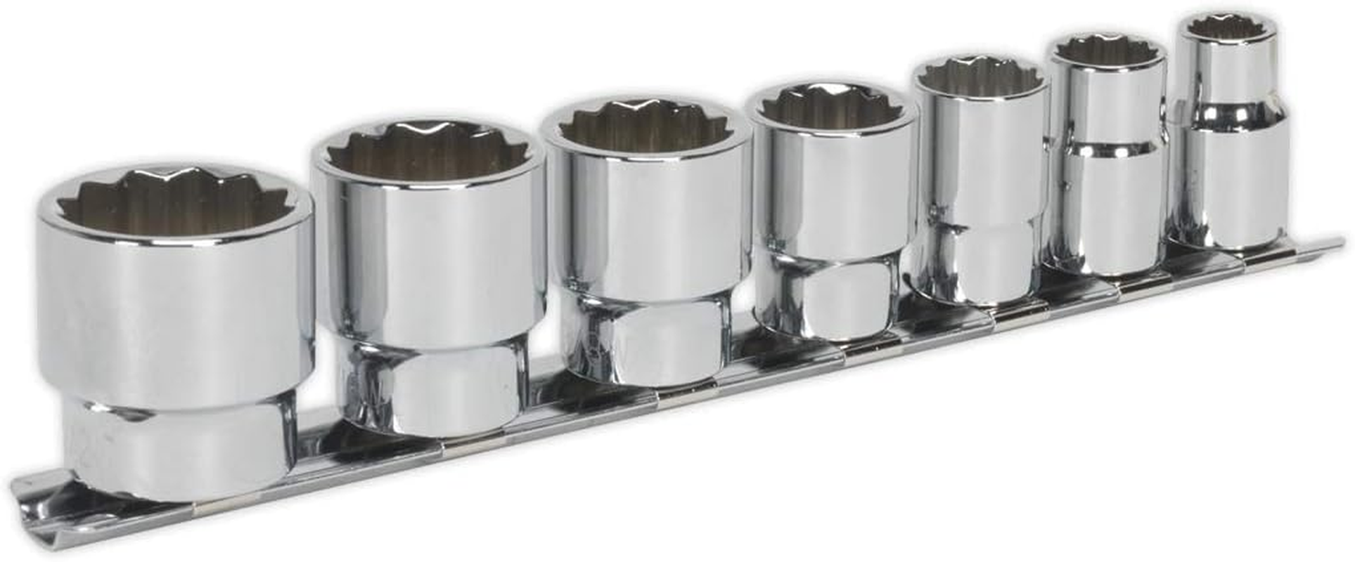 Sealey Ak2676 Socket Set 7Pc 3/8Sq Drive Whitworth