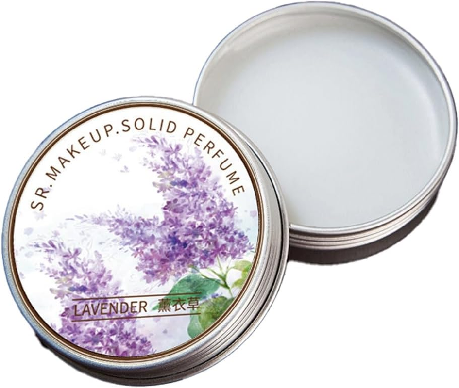 FUWIND 5 Pcs Women Solid Perfume Portable Solid Balm Long-Lasting Fragrances Elegant Female Solid Perfumes(Lavender) image number 2