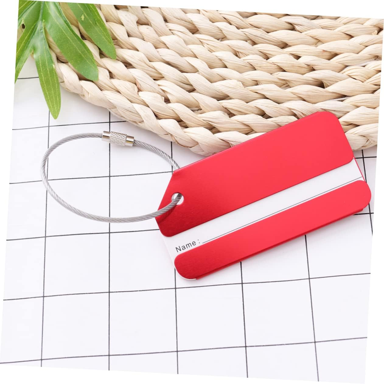 WRITWAA 30Pcs Aluminum Luggage Tags for Travel Fashion Baggage Tag Suitcase Handbag Name Travel Accessories image number 5
