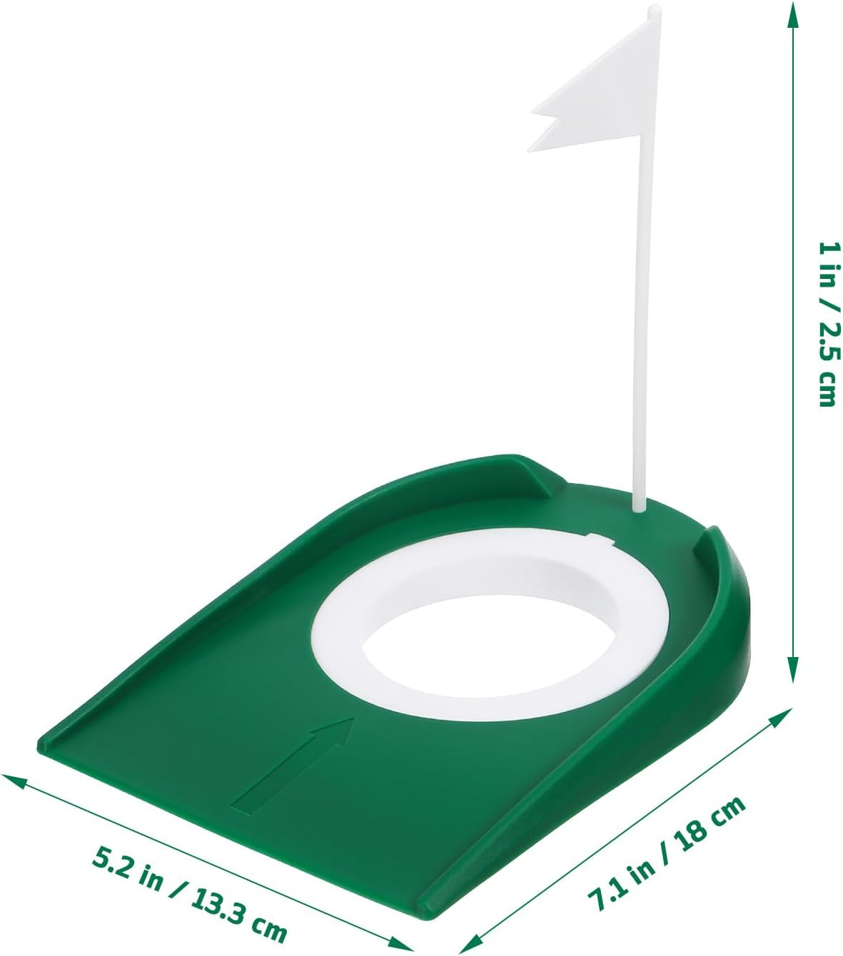 Baluue Golf Putter Plate with Flag - Indoor Practice Putting Cup for Golf Training 2Pcs Set image number 1