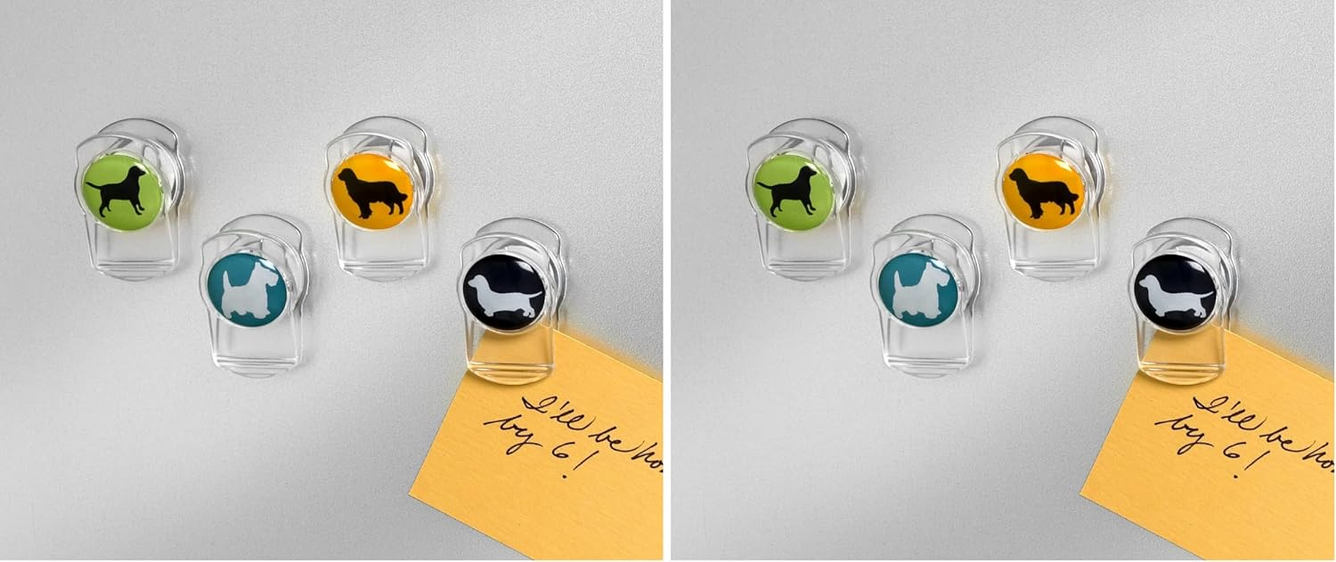 Spectrum Magnetic Dogs Clips 4-Piece