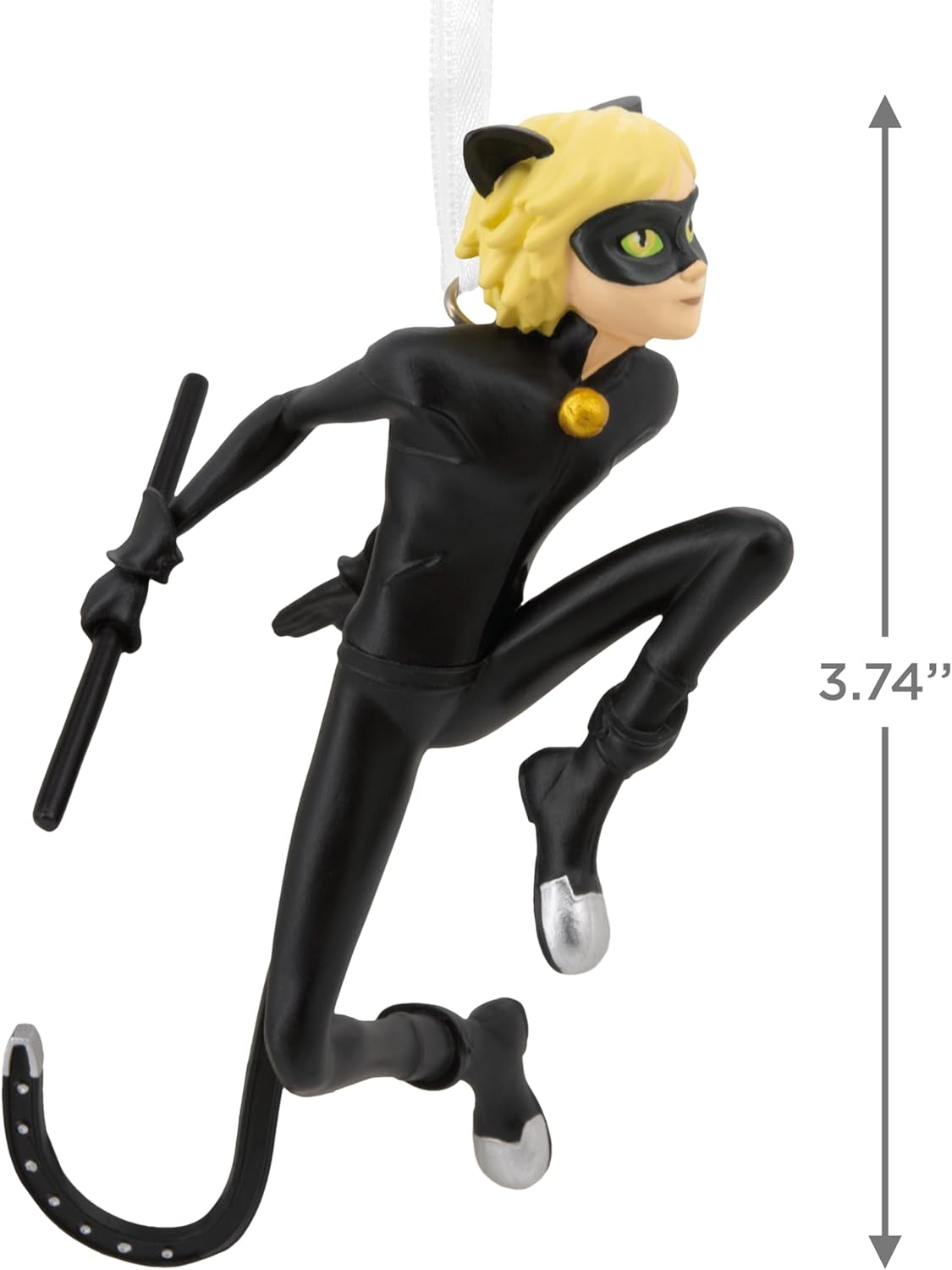 Hallmark Miraculous Cat Noir Christmas Ornament image number 6