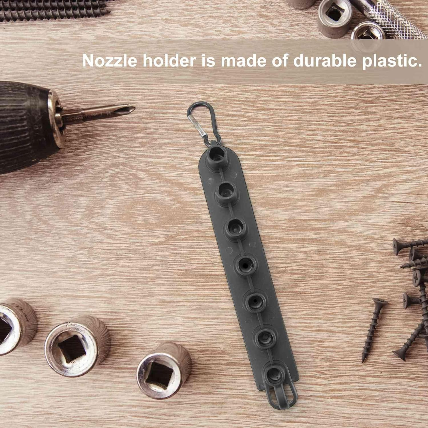 Pressure Washer Nozzle Holder, Holds 7 Nozzle Tips with 1/4 Inch Quick Connect(Without Nozzles) image number 6