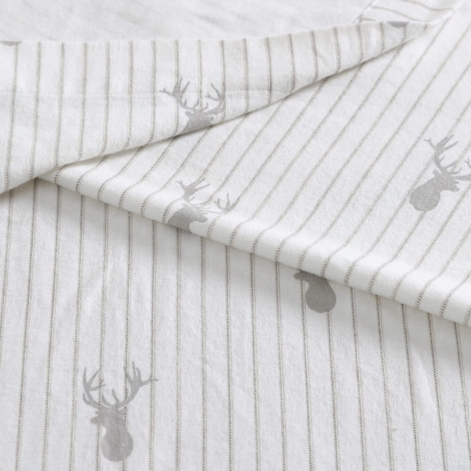 Eddie Bauer - Twin Sheets, Cotton Flannel Bedding Set, Brushed for Extra Softness, Cozy Home Decor (Deer Lodge, Twin) image number 1