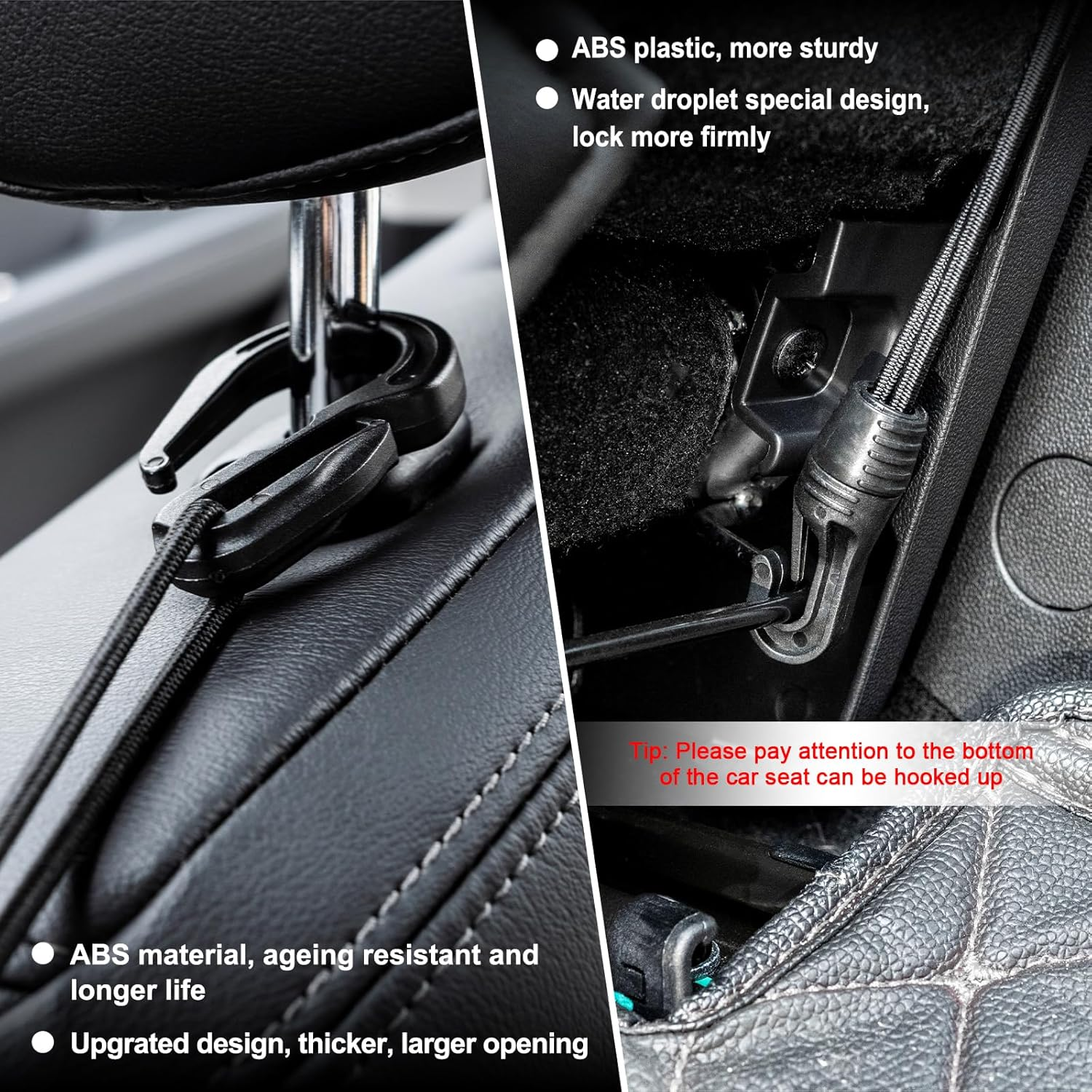 VEHIRIE Sedan Mesh Net Organizer between Seats Gap Filler Handbag Purses Holder Netting Snack Storage Pet Kid Barrier for Car/Suv image number 2