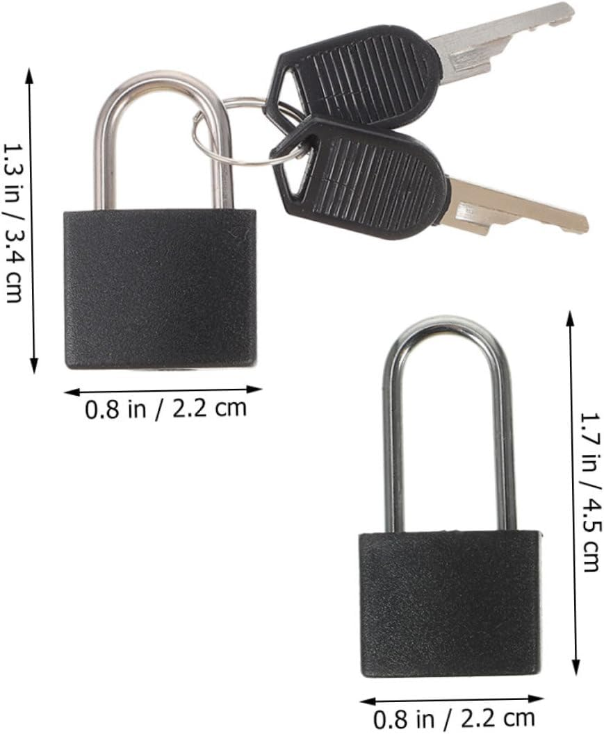 SEWOART 2 Sets Padlocks with Keys Durable Small Luggage Locks for Cabinets Diaries and Furniture Storage Sturdy Design with Polished Finish for Home and Travel Use image number 1