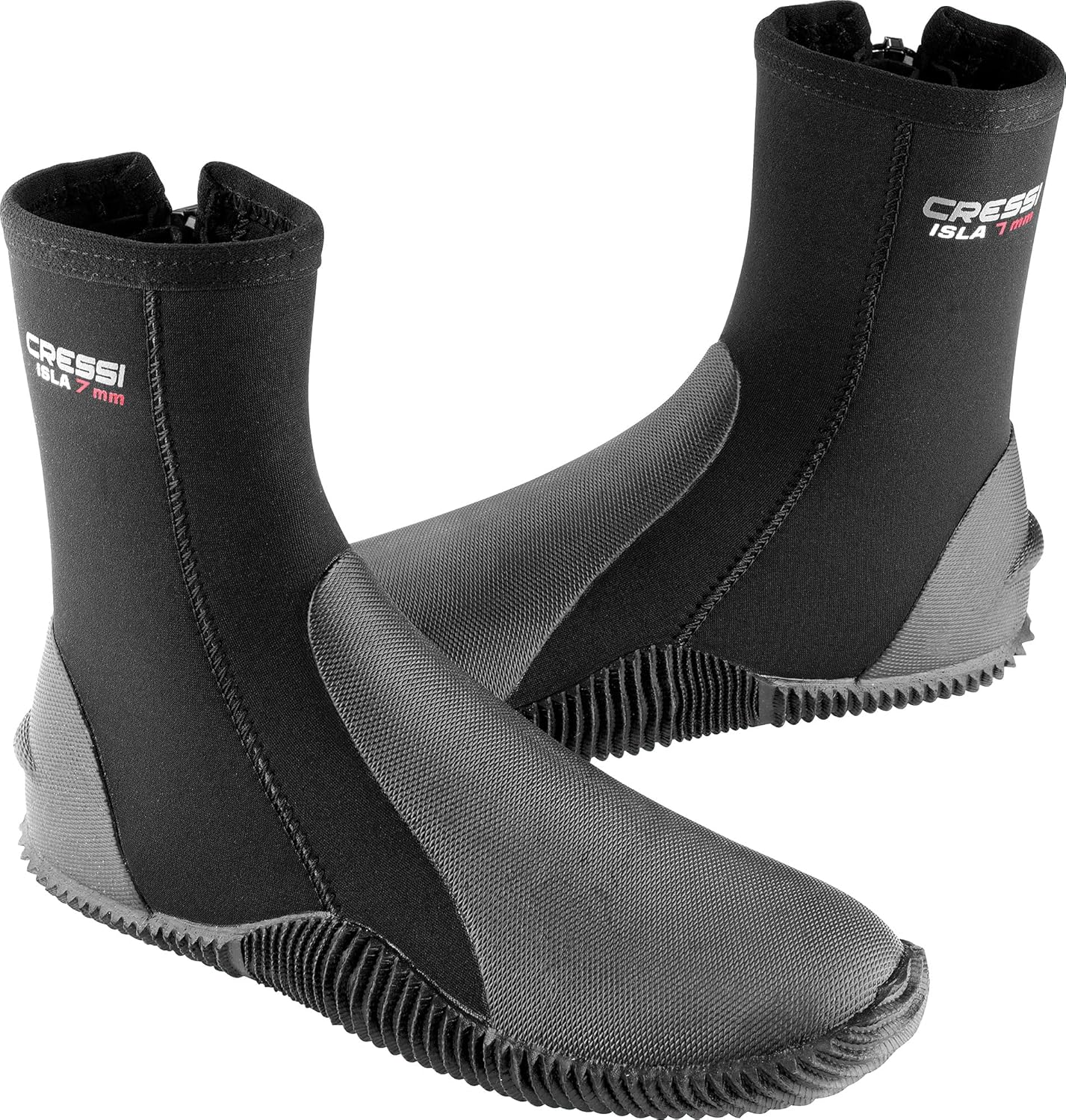 Cressi Isla Boots - Unisex Diving Neoprene Boots with Rubber Soles