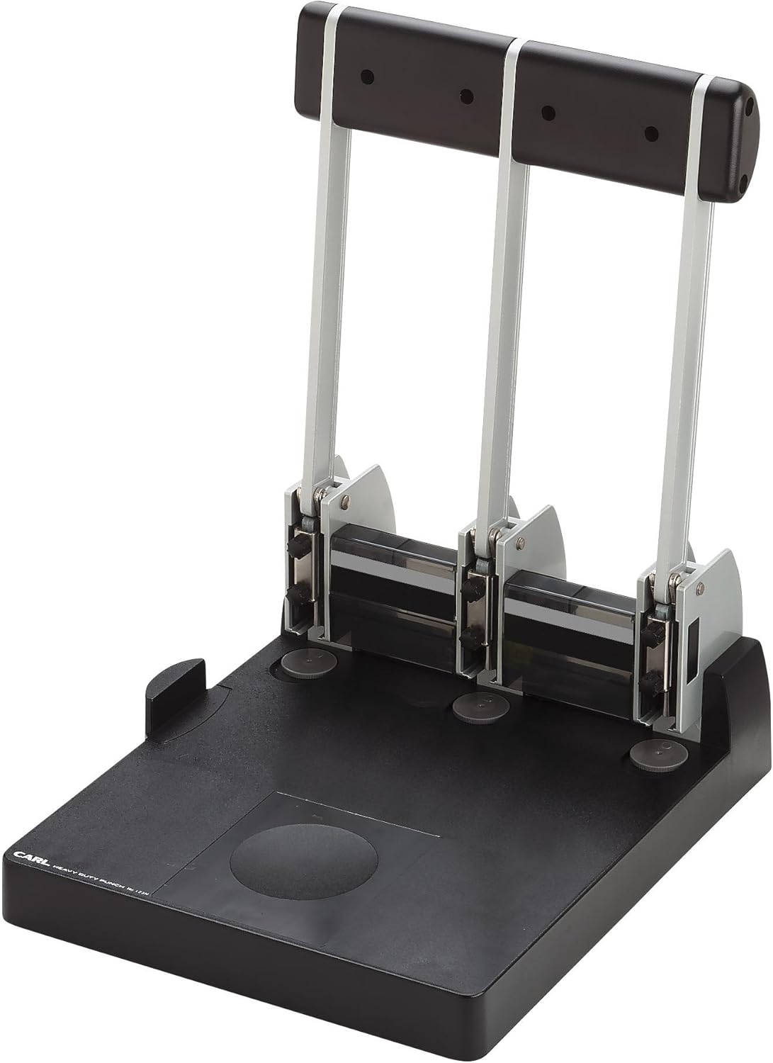 CARL, XHC-150N, Heavy Duty 3-Hole Paper Punch, 150 Sheet Capacity.,Black and Silver image number 2