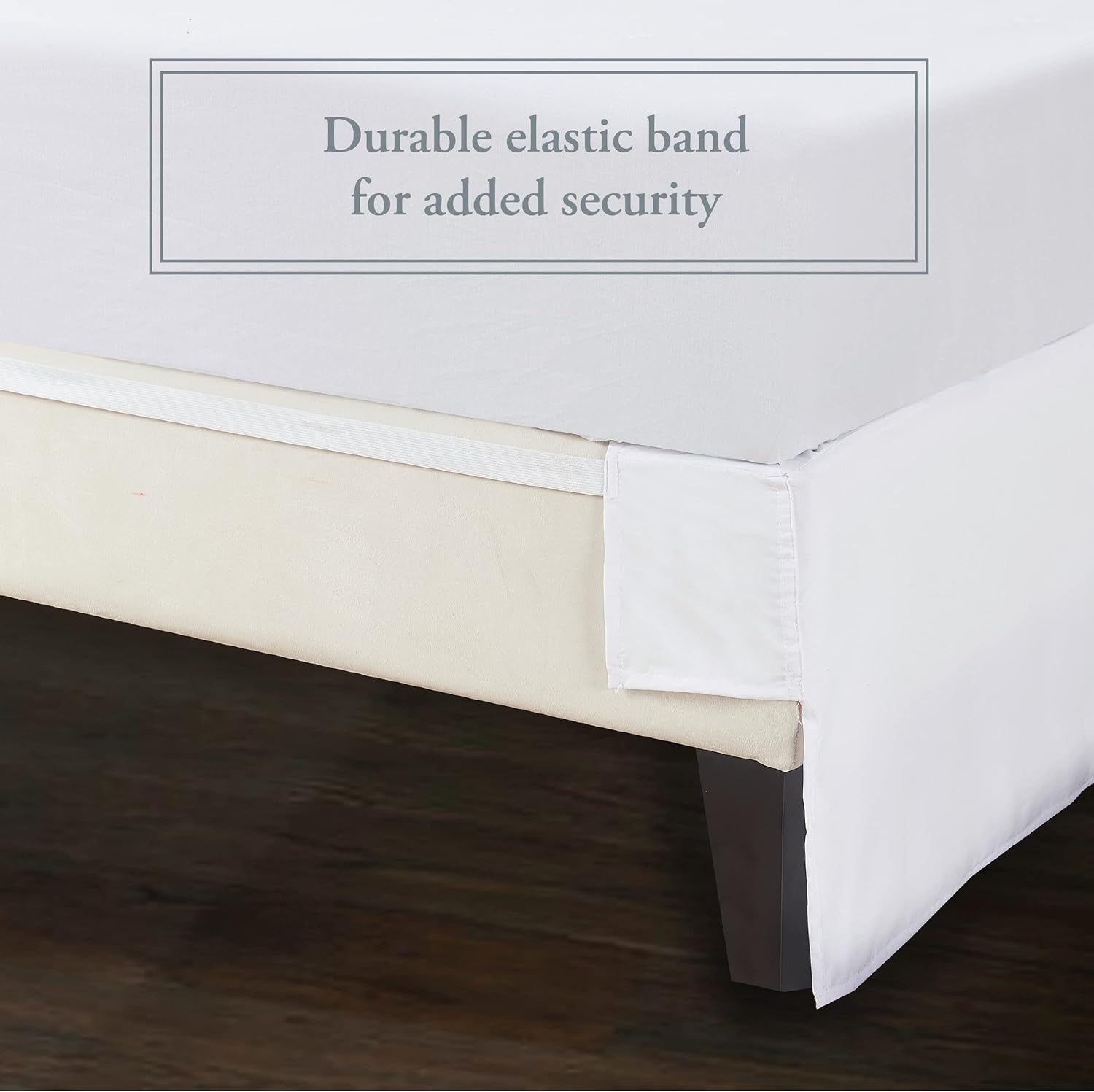 Bed Maker'S Adjustable Bed Wrap-Around 15" Tailored Bedskirt, King