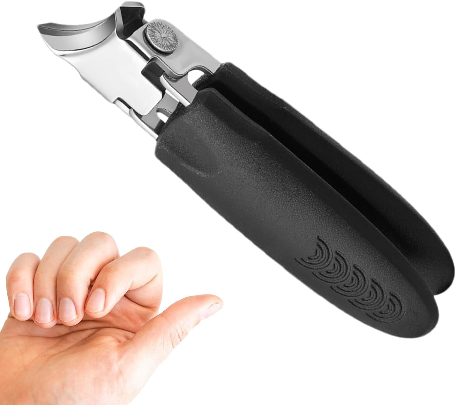 Angled Nail Clippers,Angled Toenail Clippers - Heavy Duty Steel Trimmers for Fingernail Feet Men Women Elderly Travel Grooming Manicure Pedicure