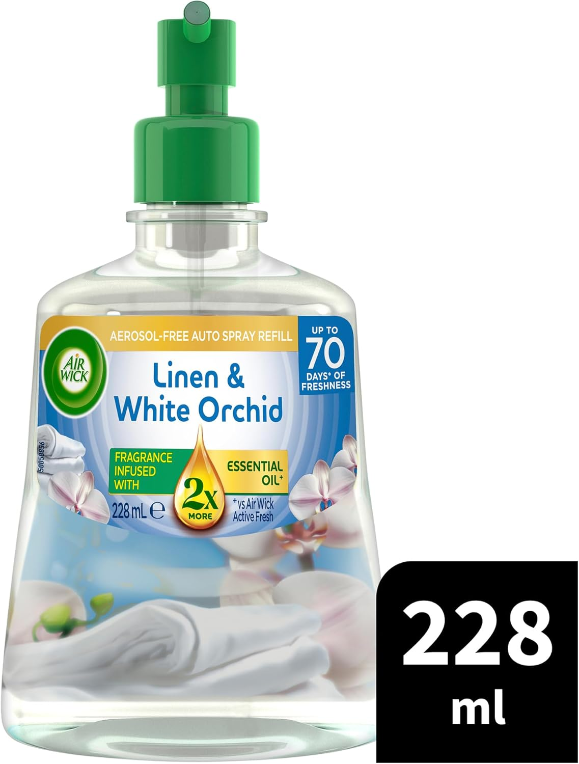 Air Wick Active Fresh Linen & White Orchid Auto Spray Refill 228 Ml