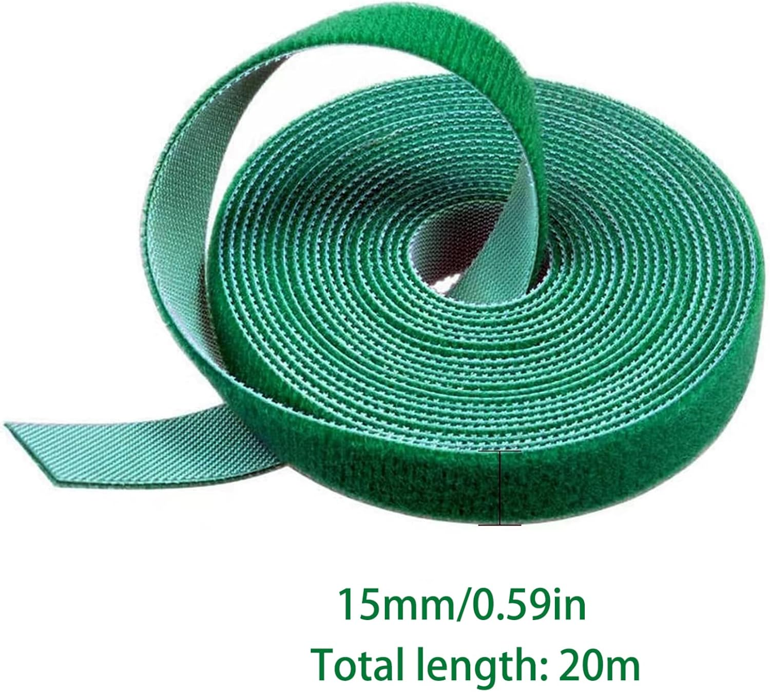 Garden Tie Green Tape, 20M/65.6Ft Green Garden Tape,Plant Supports Ties,Reusable Cable Ties-For Climbing Plants Straps Tree Stakes and Indoor Outdoor Plant Gardening Planters Flowers