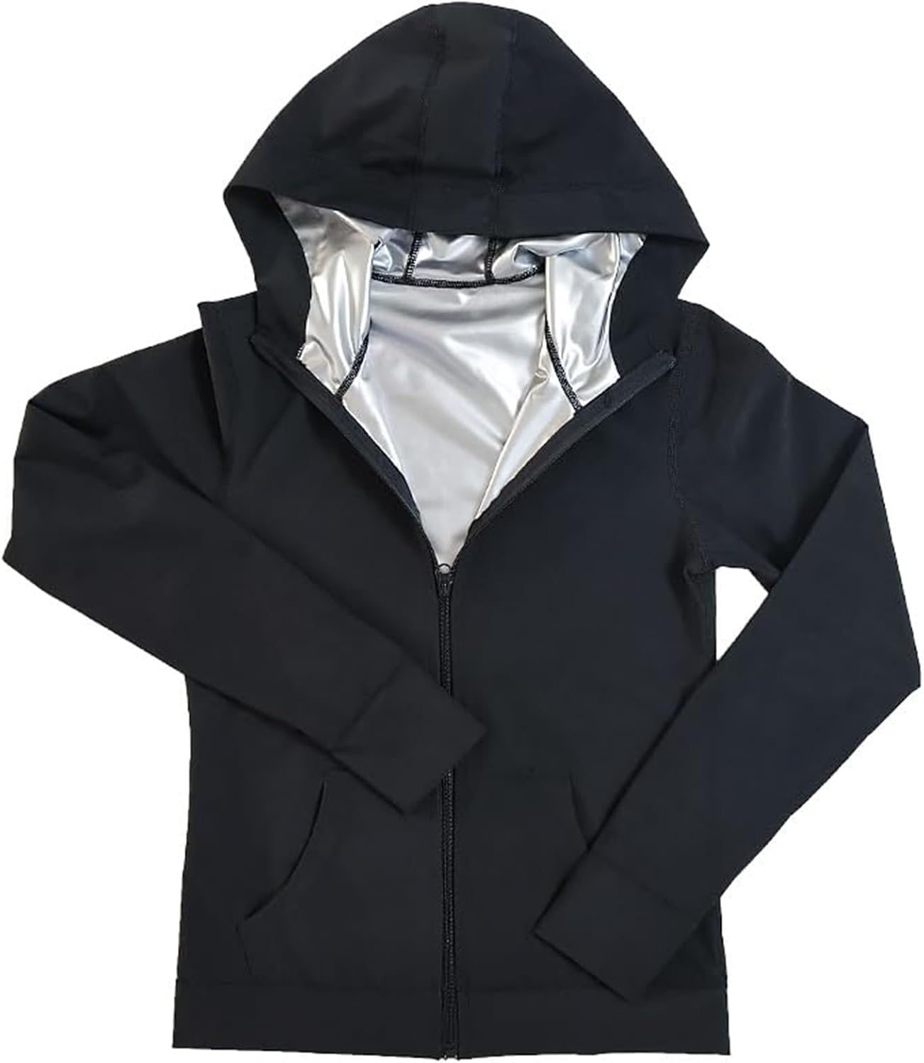 Kapeicamper Sauna Suit Women Weight Loss Gym Sweat Suits Workout Jacket Lock Sweating Profusely Pants Workout Fitness Compression Sweat Suits for Women image number 6