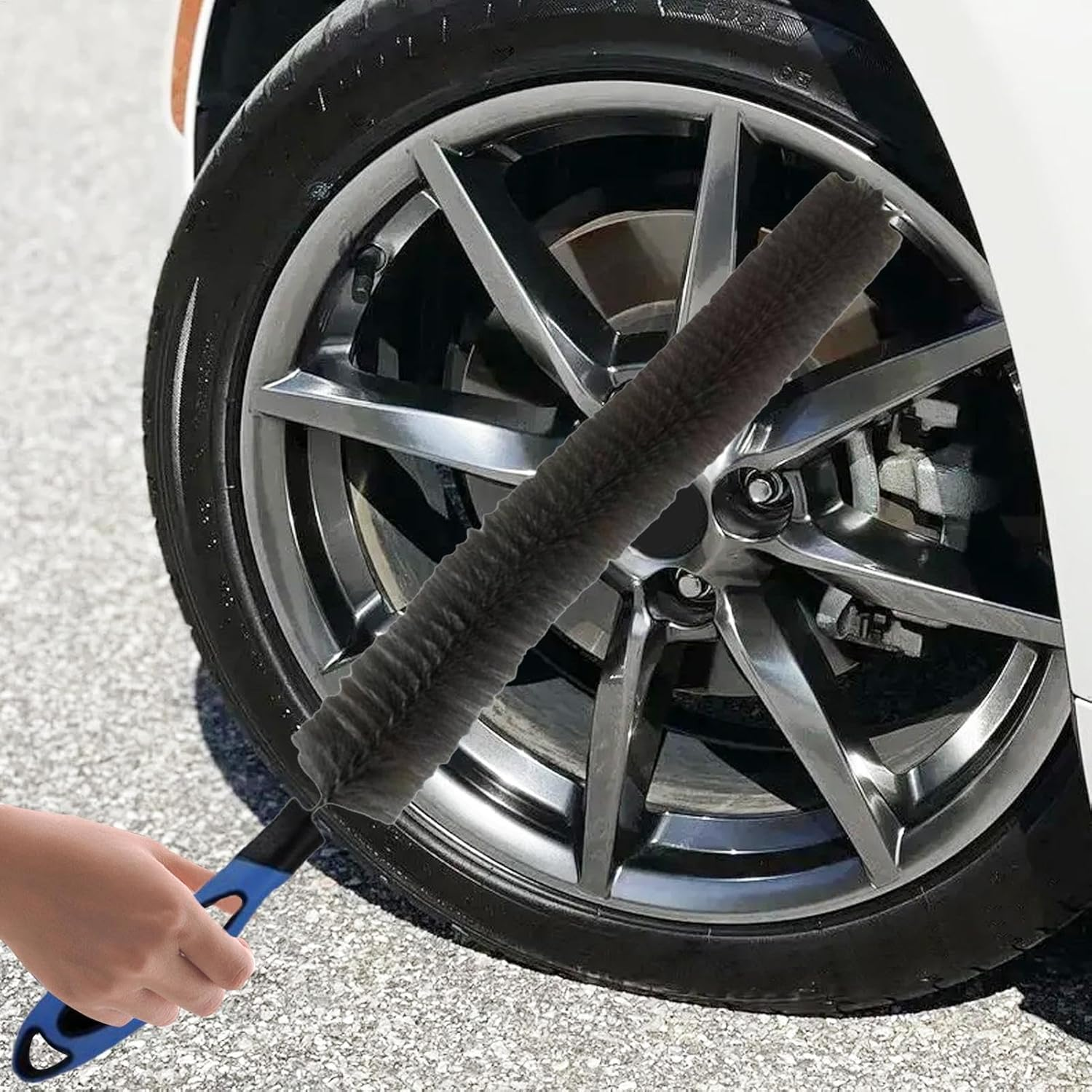 Wheel Brushes for Cleaning Wheels, Bendable Wheel Cleaning Brushes, Cleaning Brushes for Rims, Soft Nylon Bristles Wheel Brushes, Vehicle Care Wheel Cleaning Brushes, Automotive Detailing Cleaning Bru