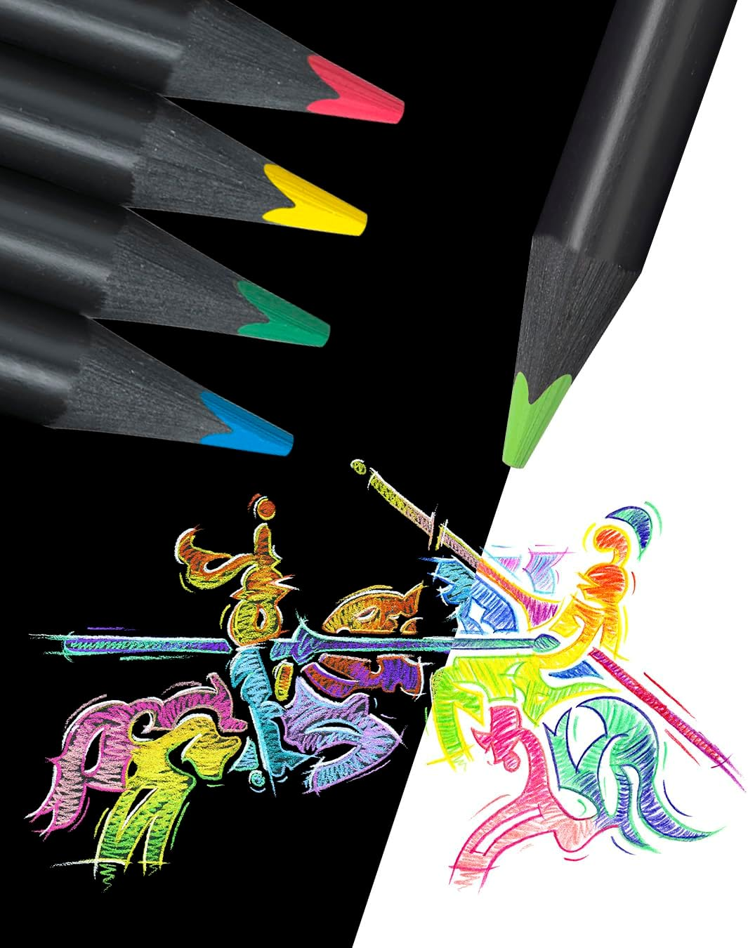 Faber-Castell Black Edition Colour Pencils, Assorted Pack of 24 (16-116424) Multicolor image number 3