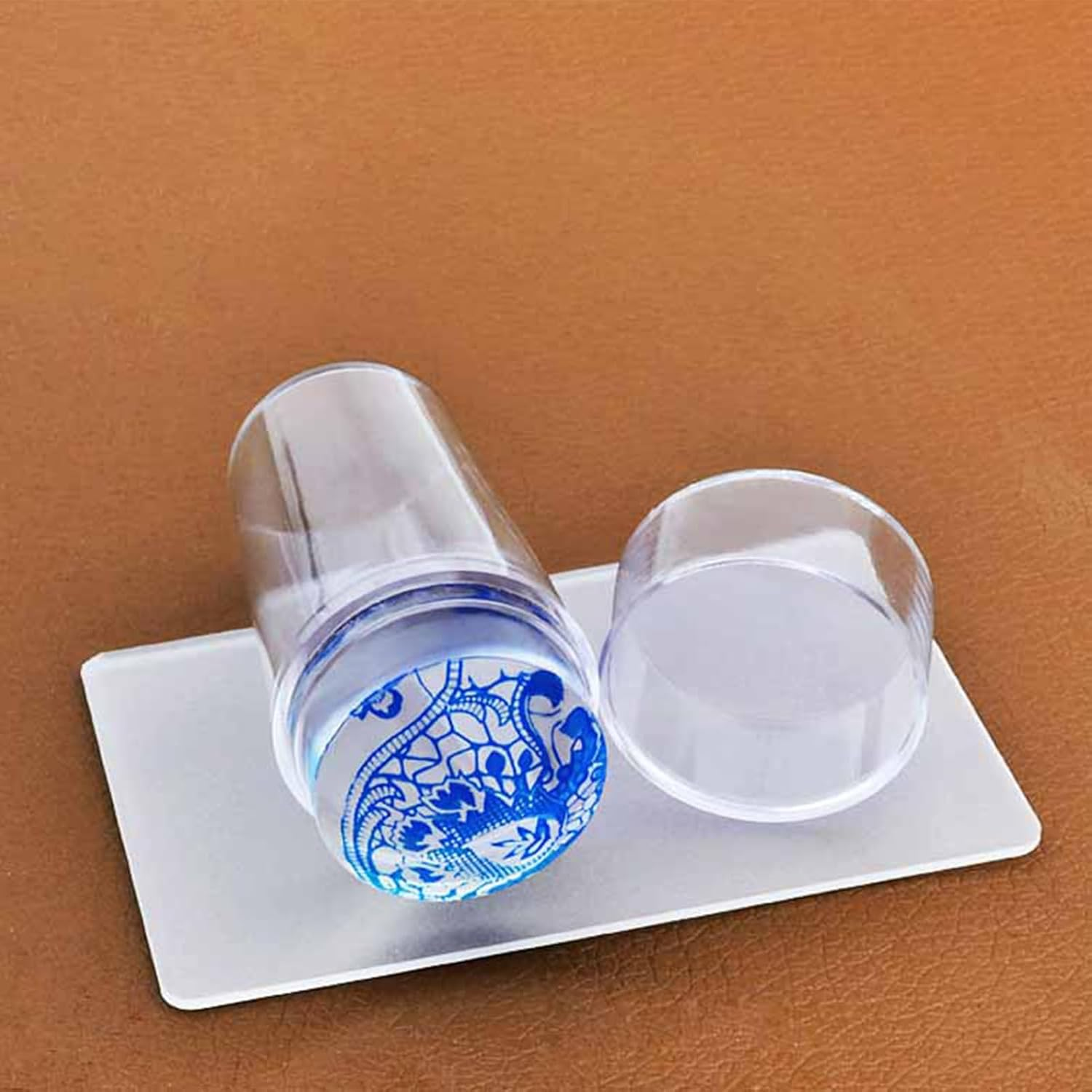 French Tip Nail Stamper Kit, Clear Silicone S Stamp Tool for Manicure, Nail Printing Accessory for Travel, Salon, Home Use, Indoor or Outdoor, 1 Set image number 6