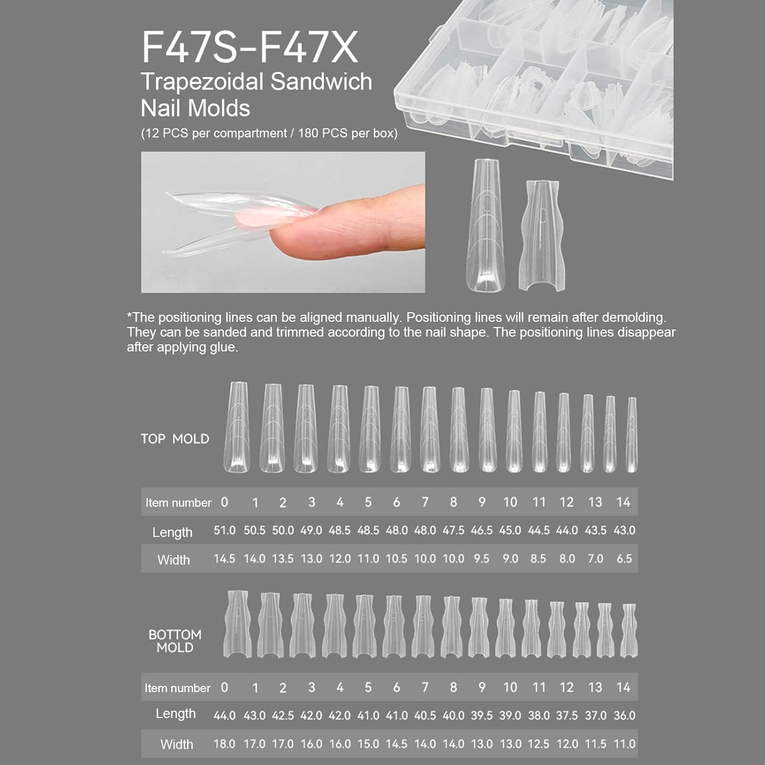 Nail Forms | Clear Full Cover Beauty Supplies,Nail Extension Forms | for Friends Pedicure Beauty Makeup Salon Home Travel Wedding Bridal Spa Holiday - Trapezoid image number 5