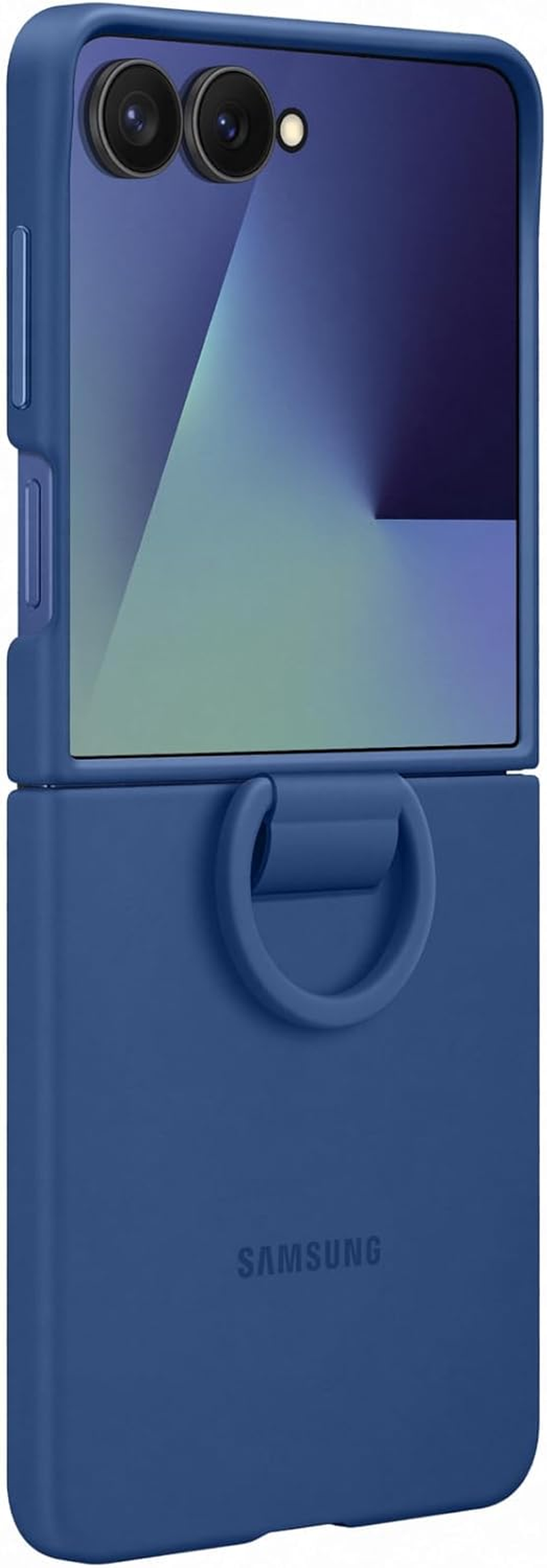 Samsung Galaxy Flip 7 Silicone Ring Case, Blue image number 4