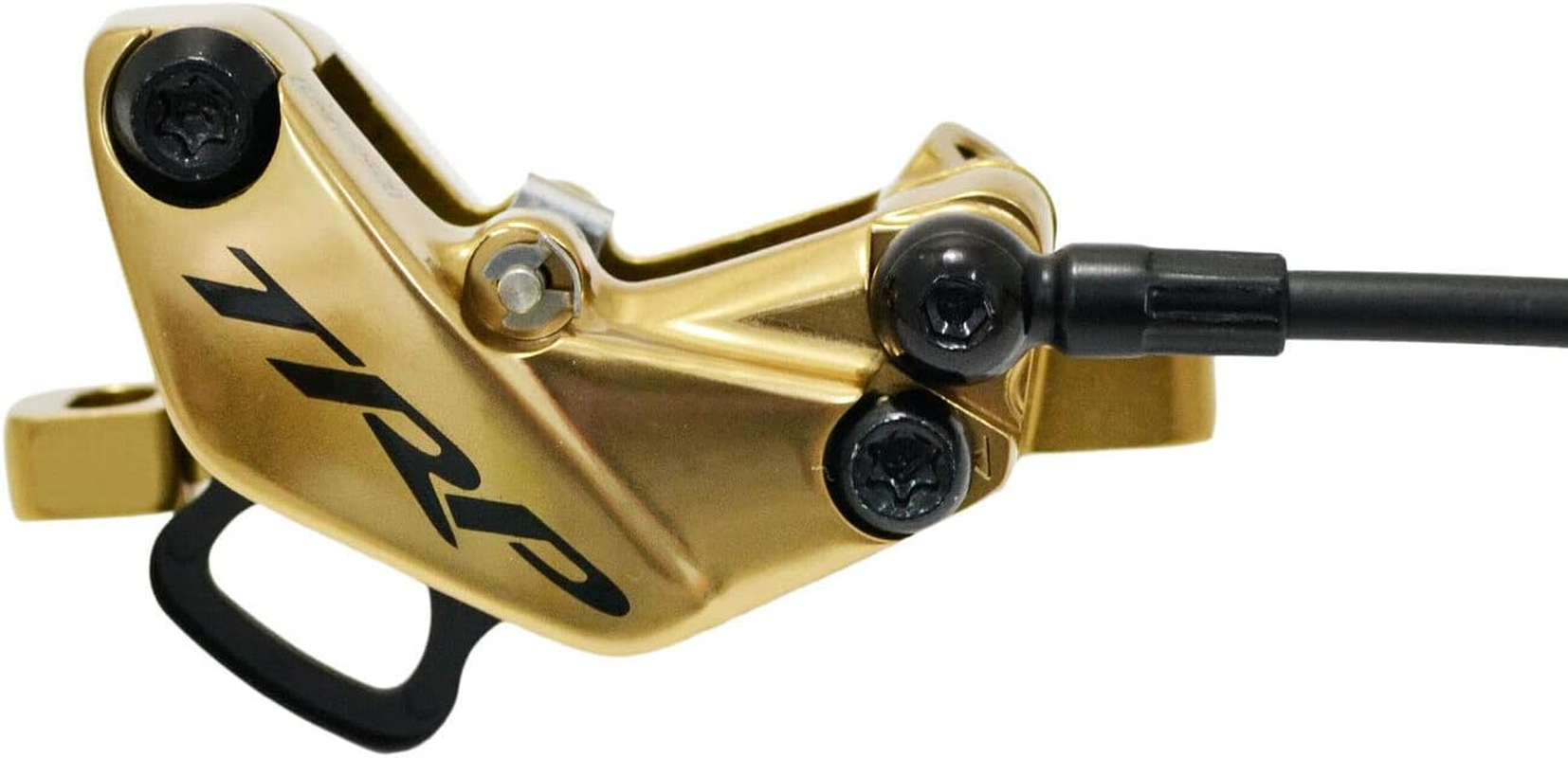 TRP DH-R EVO HD-M846 Hydraulic Disc Brake Set 4-Piston Caliper (F+R), Gold, STB2707