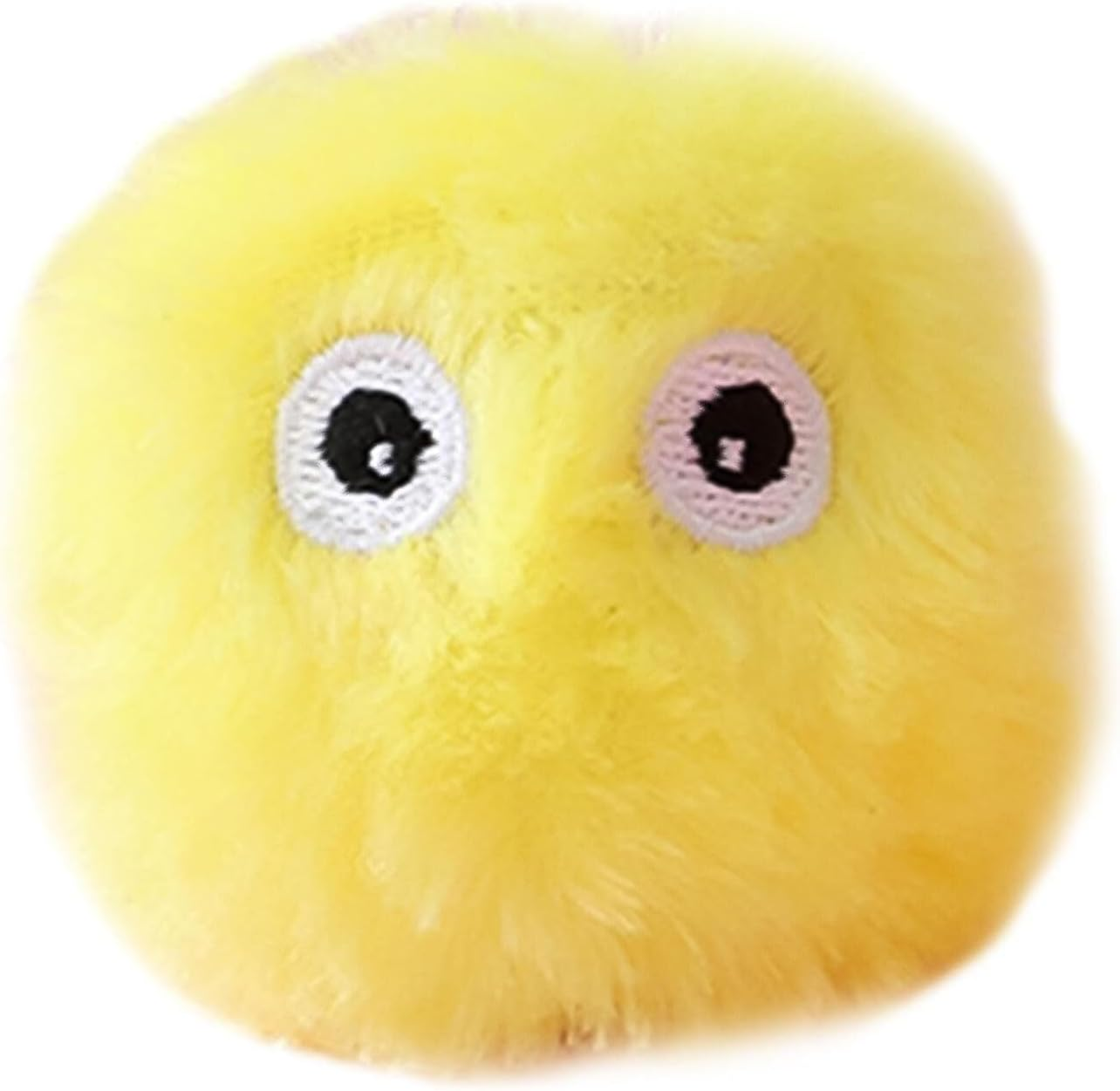 TEAFIRST Interactive Plush Cat Toy Animal Sounds Fluffy Plush Chirping Catnip Toy Balls (Yellow, 1.96Inch) image number 4