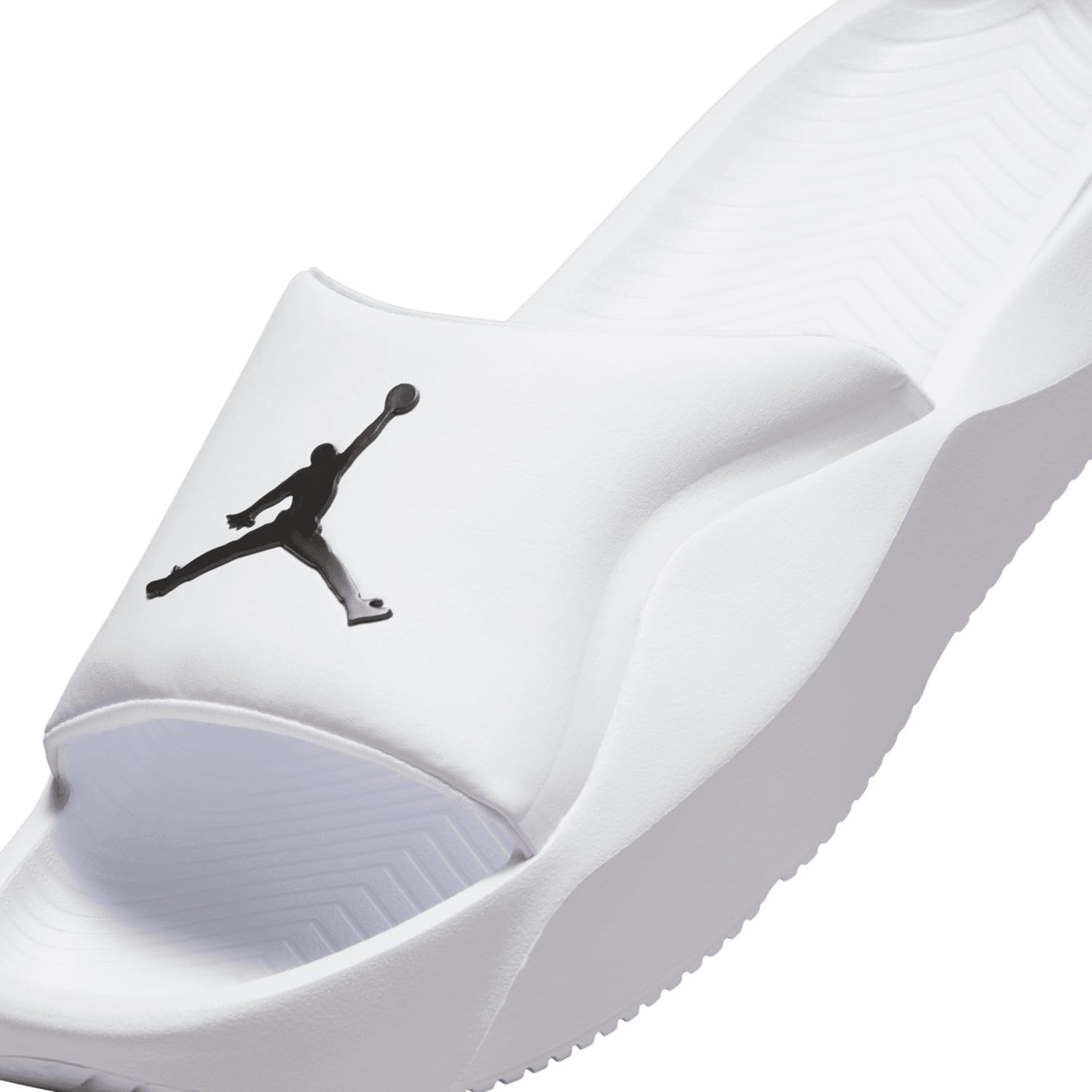 Jordan Franchise Mens Slides (HF3263-100, White/Black) image number 5