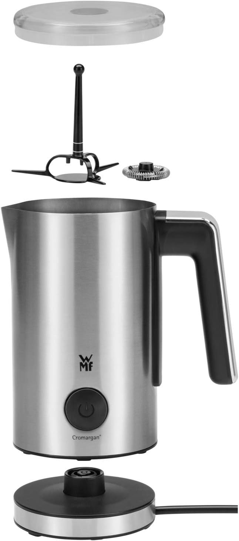WMF Stelio Electric Milk Frother (500 Watt, 150-250 Ml, Non-Stick Coating, Wireless, for Milk Frothing Hot and Cold, Hot Chocolate) Cromargan Matt/Silver image number 2
