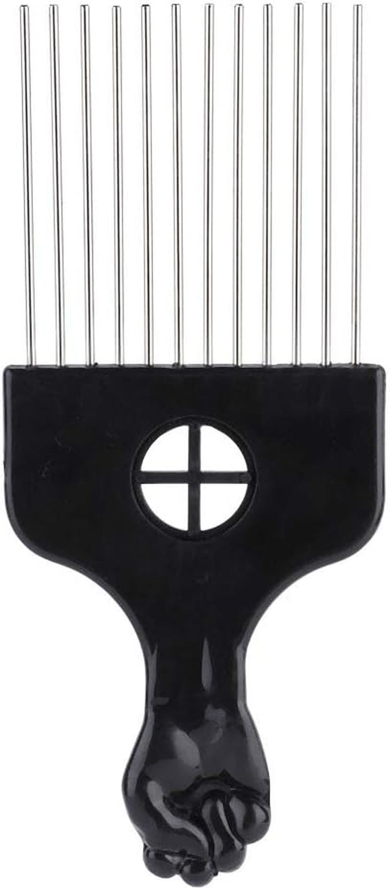 Men Retro Oil Hair Hairdressing Comb, Portable Wide Large Alloy Tooth Hairstyle Comb, Wide Tooth Hair Pick Comb for Home Salon