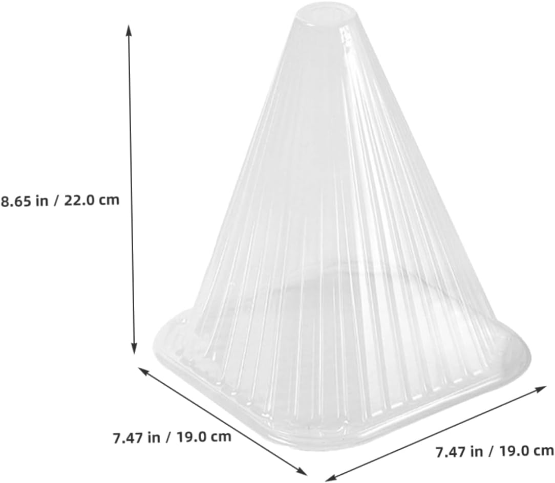 Yardwe 10Pcs Translucent Plant Covers Air Vent Gardening Plant Protectors for Frost Freeze image number 2