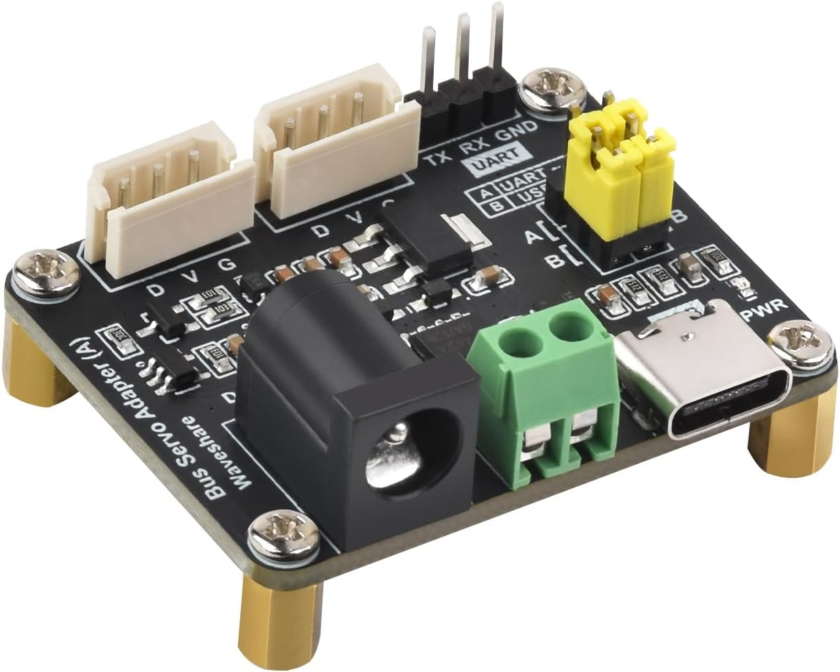 Waveshare ST/SC Serial Bus Servo Driver Board - Supports UART & USB Control, Powers up to 253 Servos, 42Mm X 33Mm, Mini ITX Motherboard image number 2